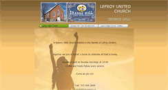 Desktop Screenshot of lefroyunited.ca